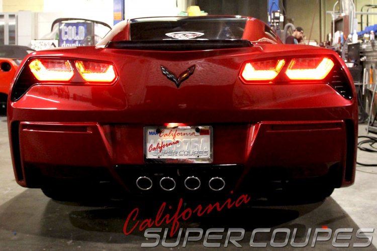 C5 Corvette C7 Style Rear Bumper Conversion from California Super Coupes