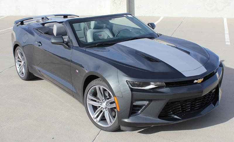 2016+ Camaro Hood and Body Stripe Kit, OVERDRIVE SS/RS Single Color, Convertible
