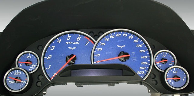 C6/Z06 Corvette Daytona Edition Gauge Faces - For Z06 Corvette