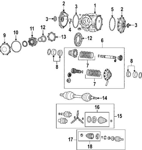 C6 Corvette Pinion Support Bearing / Bearing Housing, Differential Part