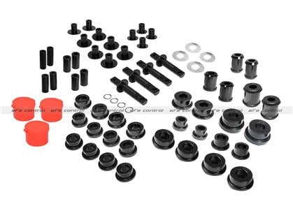 Pfadt / aFe Control C6 Corvette Control Arm Bushing Kit - Poly/Aluminum Sleeves