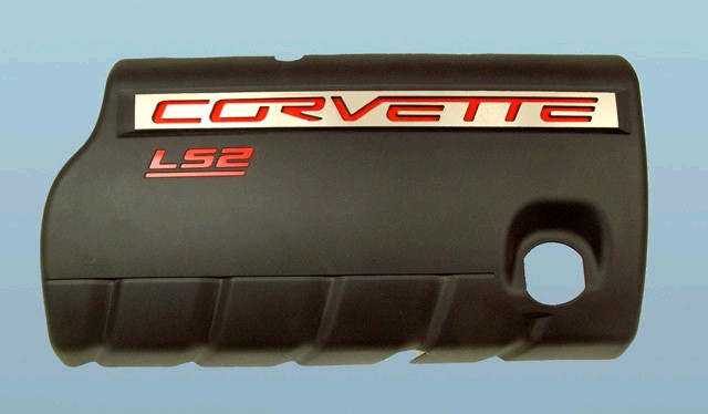 C6 Corvette, Fuel Rail Acrylic Cover Letter Surround, Set of 2.