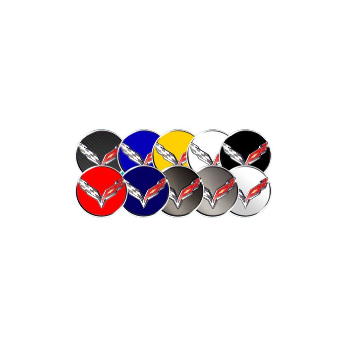 C7 Corvette, 14-19 Wheel Center Cap Decal (Optional Colors)