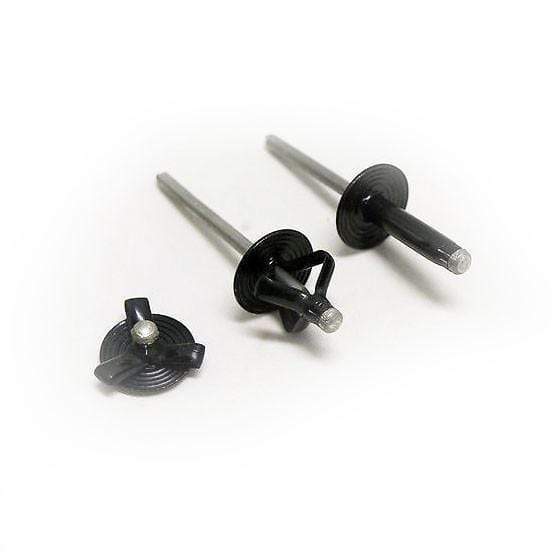 C8 Corvette Black Aluminum Split Rivets - 28 Long Rivets Only ACS Composite
