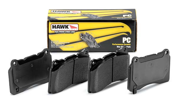 C6 Corvette BASE Model Hawk Ceramic Brake Pads - Rear Pads All Years