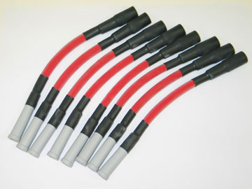 Ignition Wires - Hot Stuff Red Set Of 8, All LSx Series Engines Corvette and Camaro