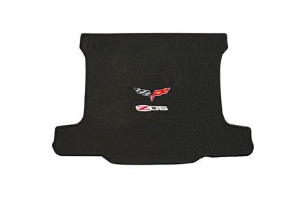 C6 Corvette 05-13 Lloyd Ultimat Cargo Mat w/Cross Flags & Z06 505HP Emblem