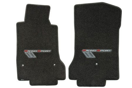 C6 Corvette 10-13E Lloyd Ultimat Floor Mats w/Grand Sport Logo (Red/Silver)