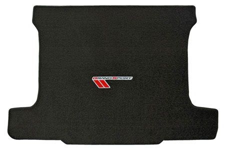 C6 Corvette 10-13 Lloyd Velourtex Cargo Mat w/Grand Sport Emblem Red/Black Emblem