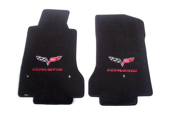 C6 Corvette 13E Lloyd Ultimat Floor Mats w/60th Logo & Corvette Script