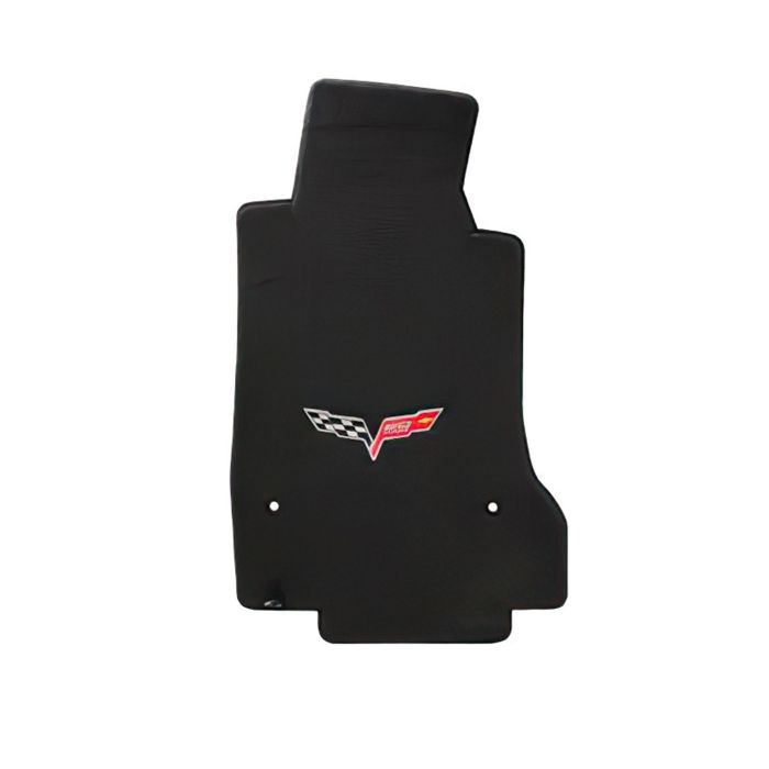 C6 Corvette 13E Lloyd Velourtex Floor Mat w/60th Logo (60th in flags)