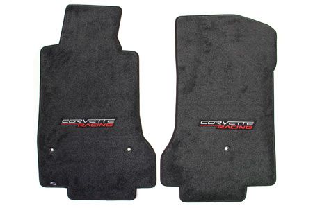 C6 Corvette 13L Lloyd Ultimat Floor Mats w/ Corvette Racing Emblem