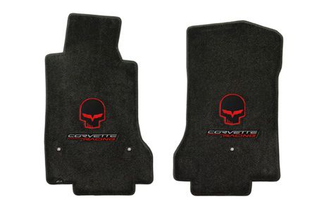 C6 Corvette 13L Lloyd Velourtex Floor Mats w/ Jake & Corvette Racing Emblem