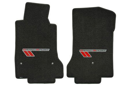 C6 Corvette 13L Lloyd Ultimat Floor Mats w/Red-Black Grand Sport Logo