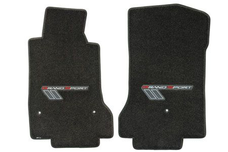 C6 Corvette 13L Lloyd Ultimat Floor Mats w/Red-Silver Grand Sport Logo