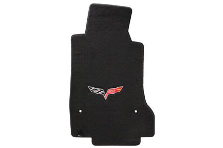 C6 Corvette 13L Lloyd Ultimat Floor Mats w/60th Logo (60th in flags)