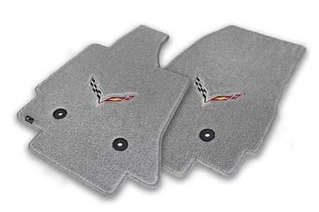 C7 Corvette 14-19 Lloyd Ultimat Floor Mats w/C7 Cross Flag Emblem