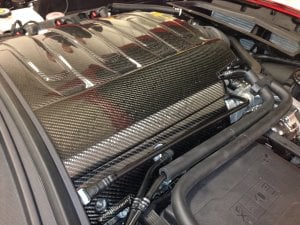 C7 Corvette Z06 LT1 Gen 5 Intake Manifoild Covers, Side Corvers, Carbon Fiber