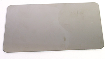 Exhaust Plate, Plain Stainless Steel, C5 Corvette