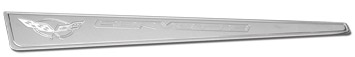 Door Sills - Polished Billet Aluminum with C5 Corvette Logo and Script