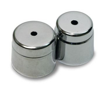 C5 Corvette Air Conditioner Check Valve Cap Covers, Chrome