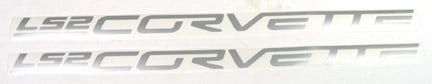 2005-2007 C6 Corvette LS2 Fuel Rail Lettering - Silver