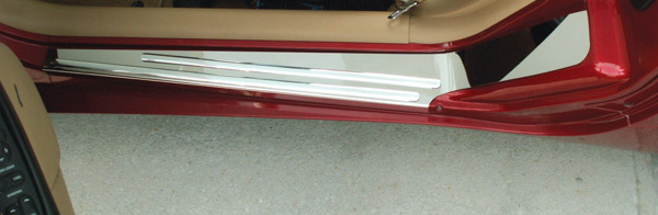 Outer Door Sill Covers - Polished Stainless Steel, C5 Corvette