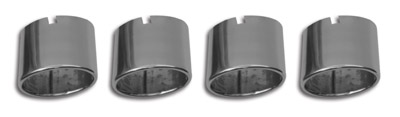 C5 Corvette 97-00 Exhaust Tips Stock Polished Stainless Steel 4 Piece Set