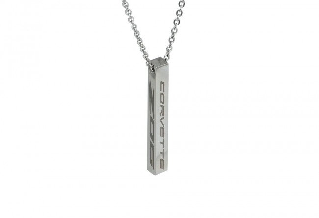 C8 Corvette Z06 Bar Necklace Steel