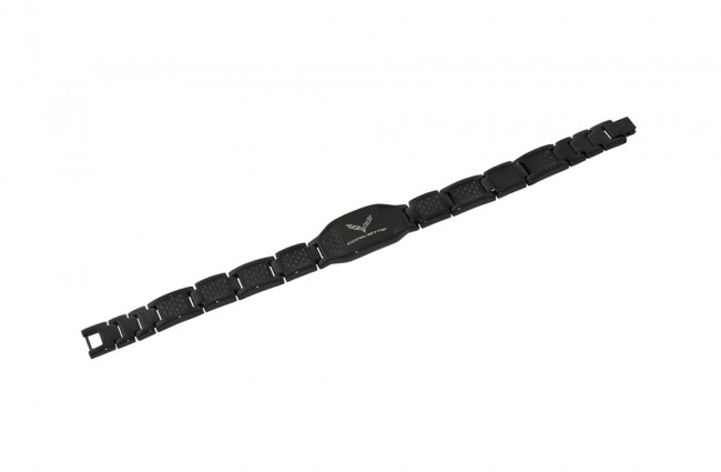 C7 Corvette Emblem Carbon Fiber Bracelet 8.25"