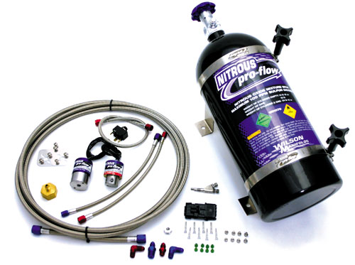 Wilson Pro-Flow EFI Wet Nitrous System w/10 lbs bottle, w/ Mechanical Microswitch - Universal kit