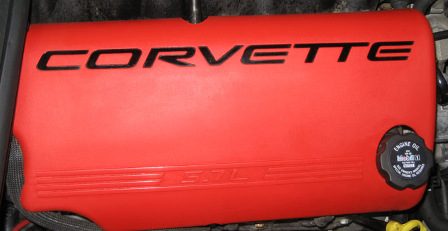 LS6 Fuel Rail Cover - Right Red Factory OEM 2001-2004