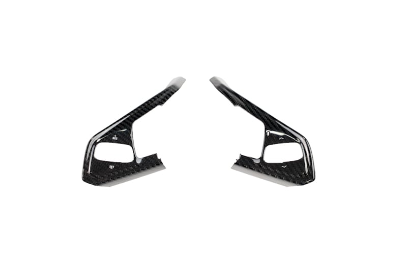 CCS C8 Corvette Steering Wheel Black Side Covers - Heated 24+