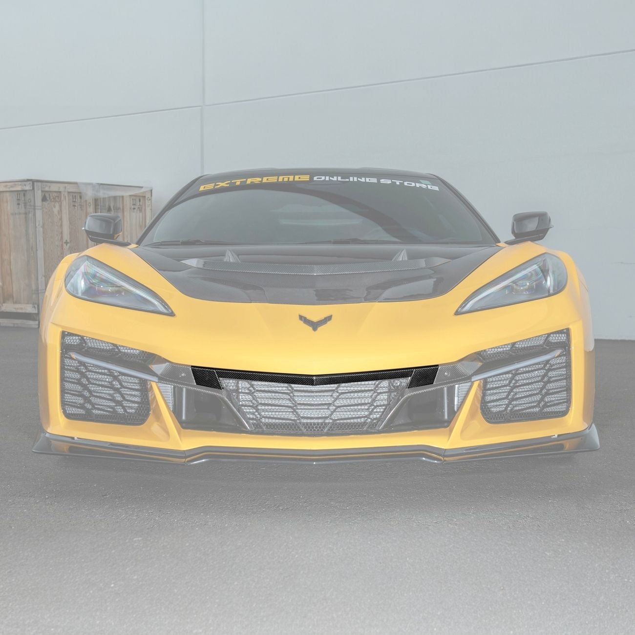 EOS C8 Corvette Carbon Fiber Front Grille Tow Cover Kit