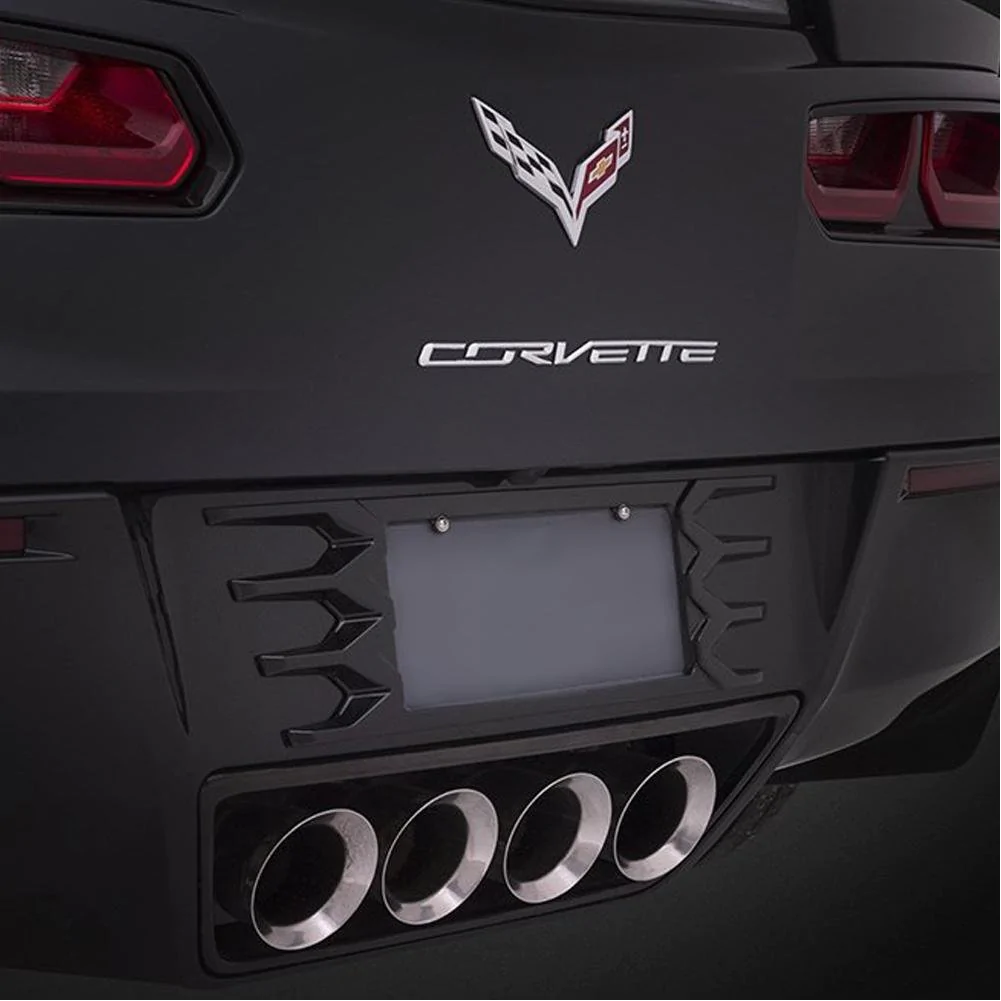 C7 Corvette Stingray Rear License Plate Frame, Painted