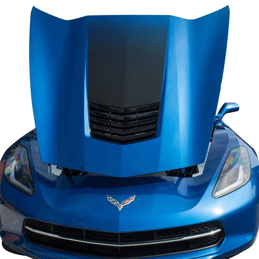 Corvette Hood Graphic Sport Fade Decal, Black, C7 Stingray