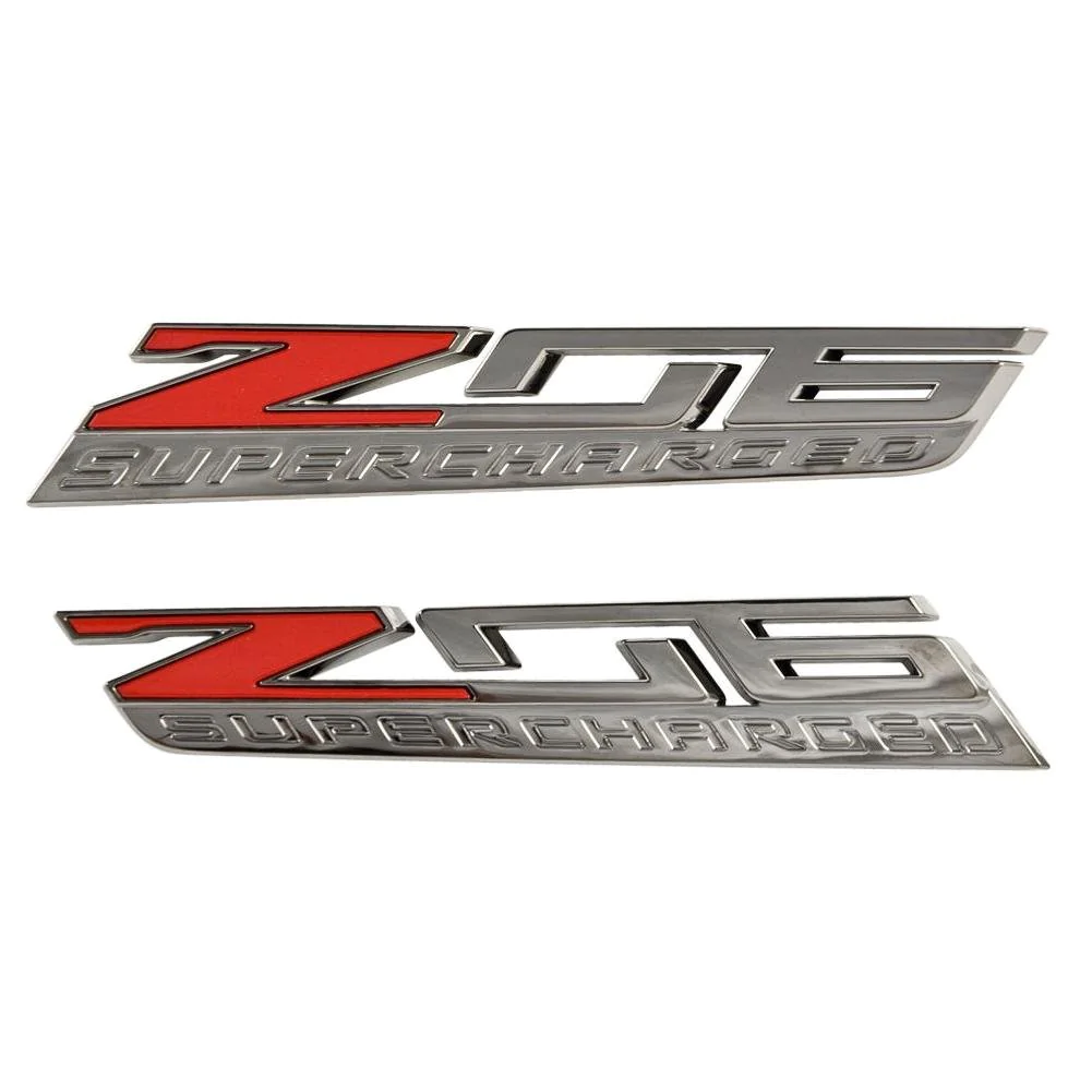 Corvette Z06 Supercharged Fender Emblem, C7 Z06