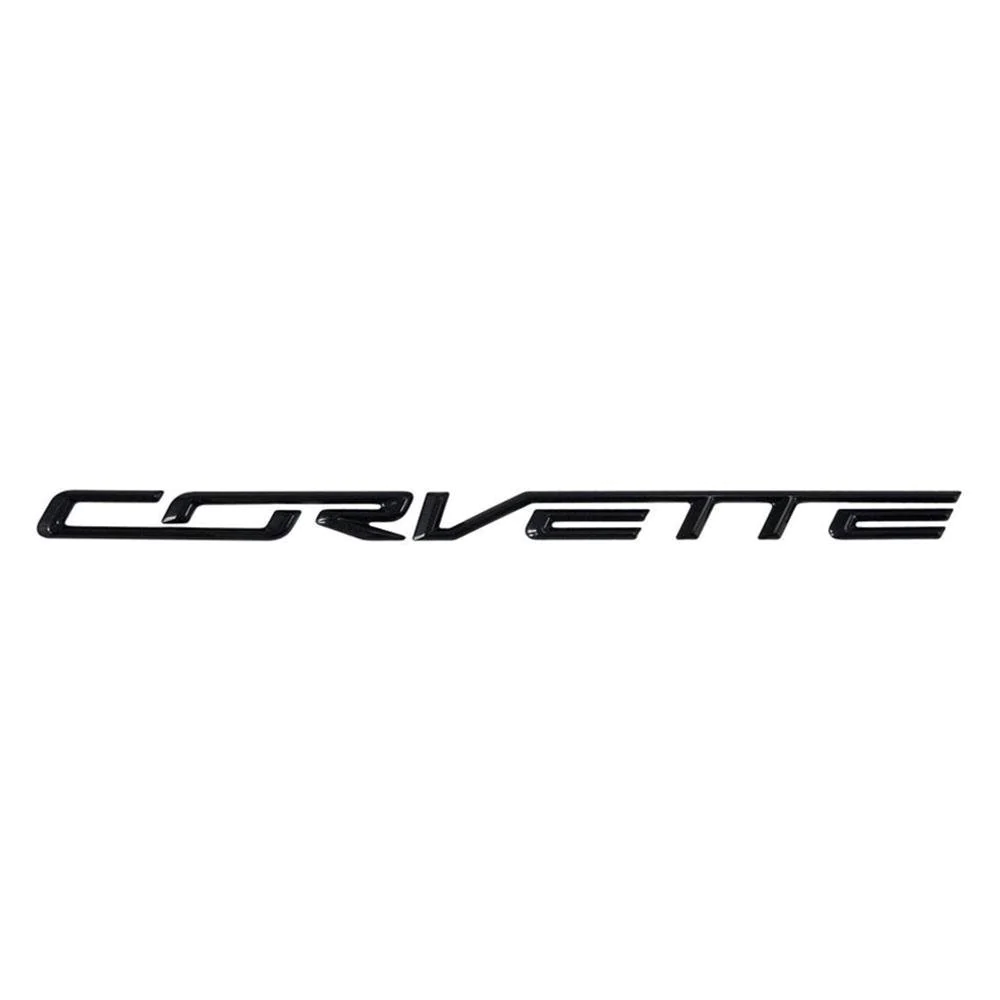 Corvette GM/OEM Rear Bumper Letters, Carbon Flash, C7 Stingray, Z51, Z06
