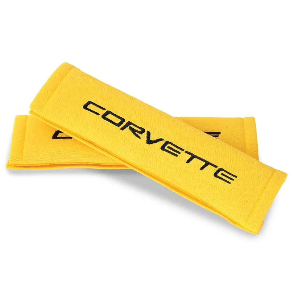 C5 or C6 Corvette Seatbelt Harness Shoulder Pad - Yellow
