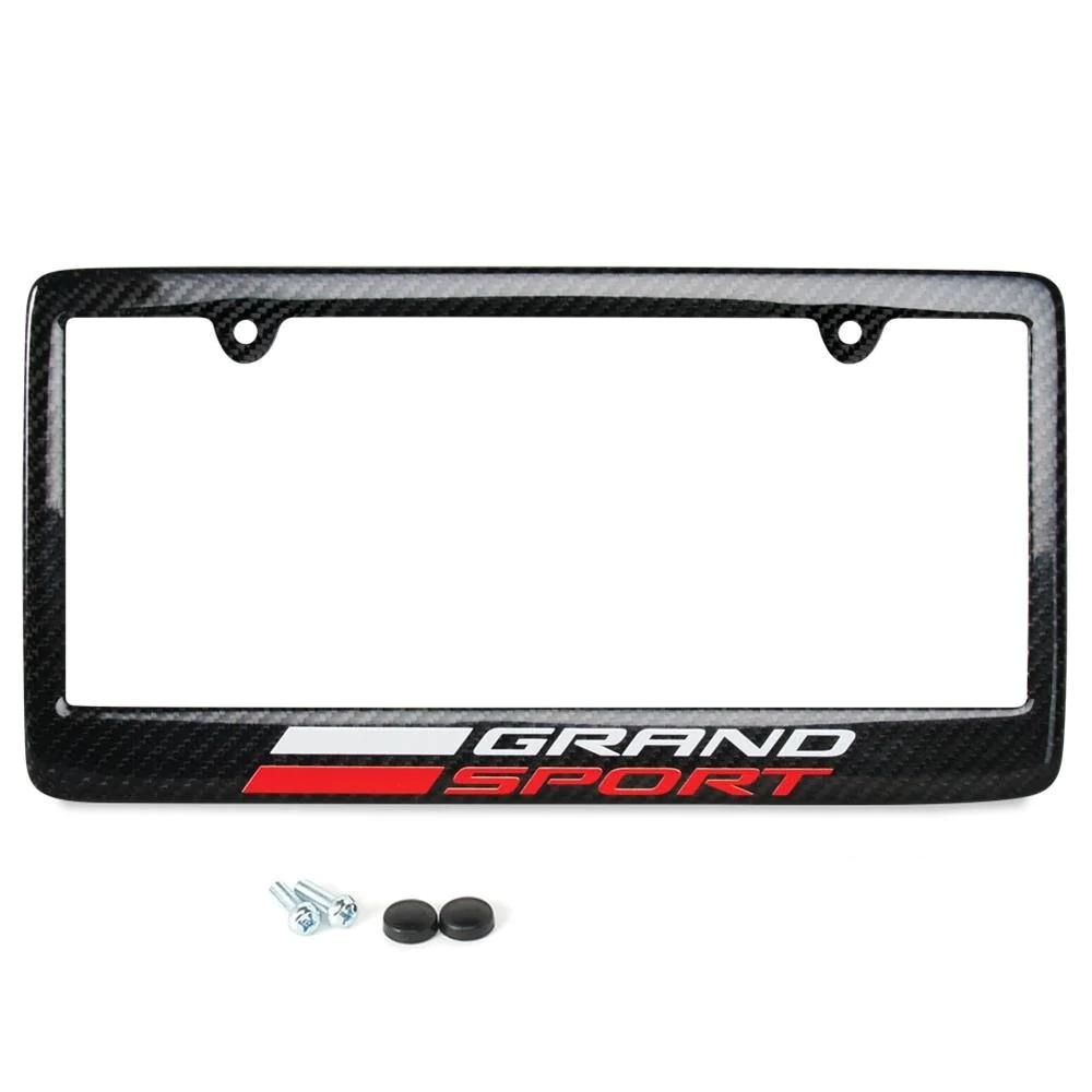 Corvette License Plate Frame, Carbon Fiber, C7 Grand Sport