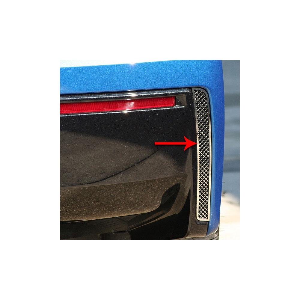 Corvette Rear Valance Vent Grilles,  Laser Mesh,  2014-2017 C7 Stingray,  Z51