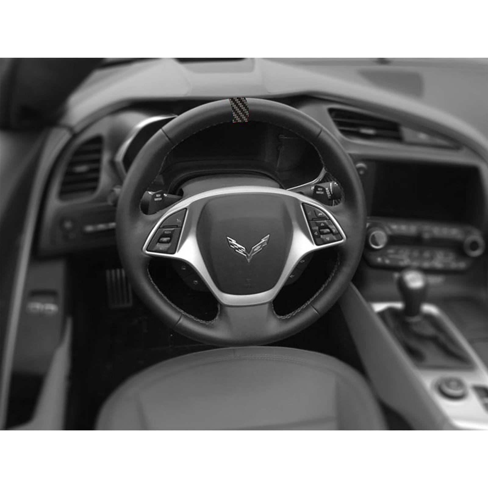 CA Steering Wheel Top Center Stripe Marker Decals for 1984-2023 CORVETTE - 20076