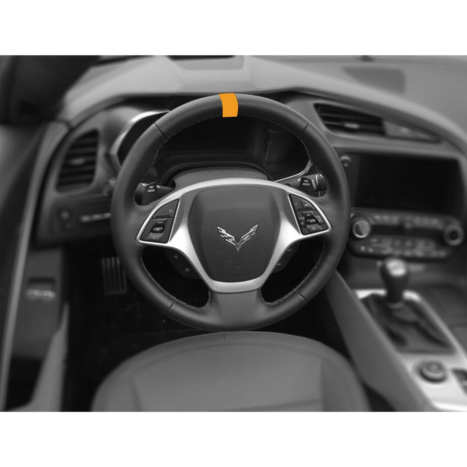 CA Steering Wheel Top Center Stripe Marker Decals for 1984-2023 CORVETTE - 20078