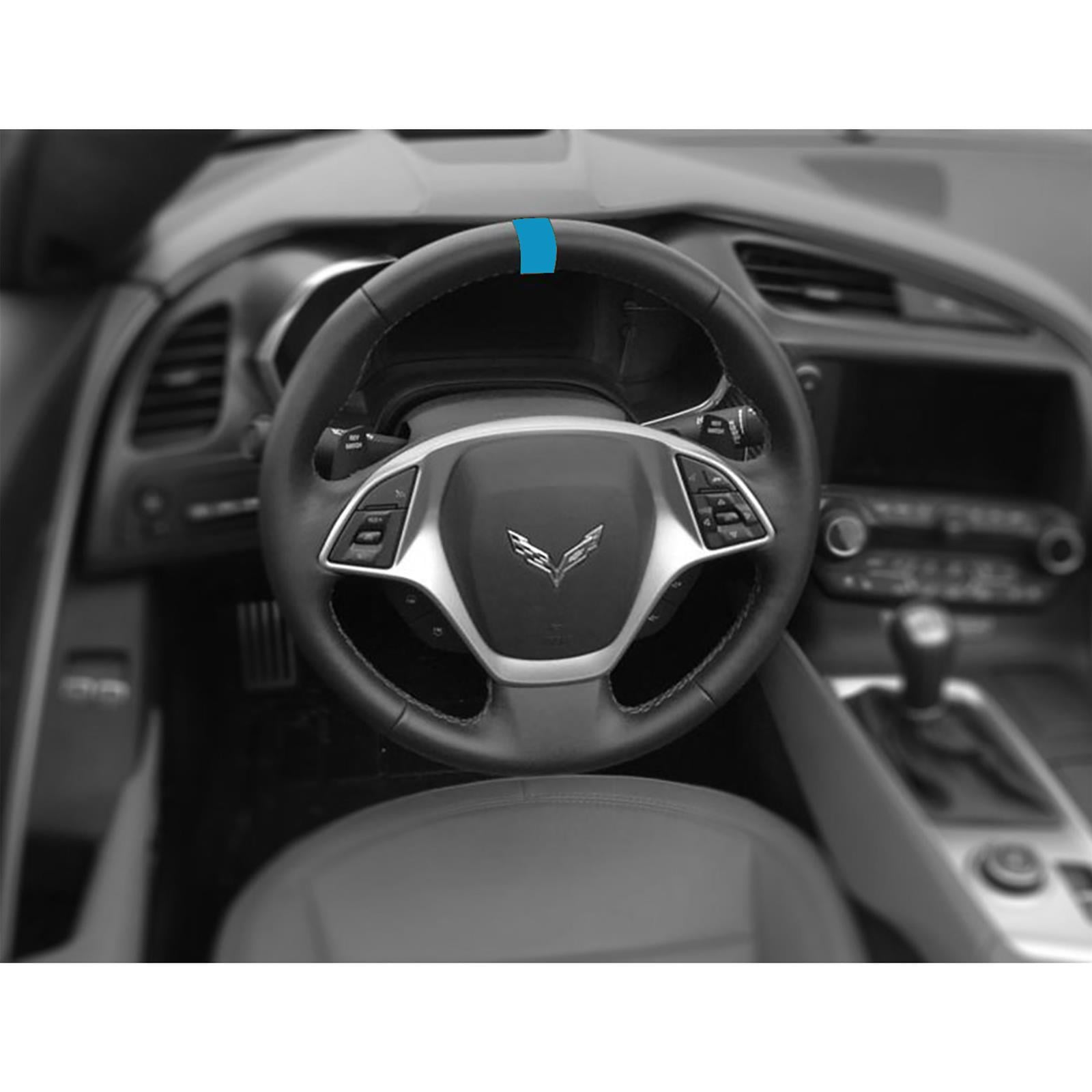 CA Steering Wheel Top Center Stripe Marker Decals for 1984-2023 CORVETTE - 20078