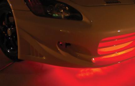 C5/C6 Corvette LED Under Car Lighting Kit, Single color, 4 Tube
