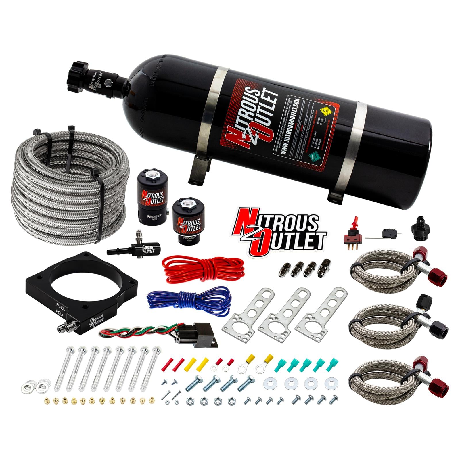 Nitrous Outlet Dodge 90mm 5.7/6.1 Hemi Plate System - Gas/E85 (5-55psi)(50-200HP