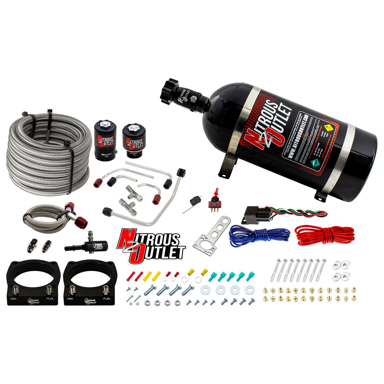 Nitrous Outlet Dodge 2008-2017 Viper Hard-lined Plate System - Gas/E85 (5-55psi)