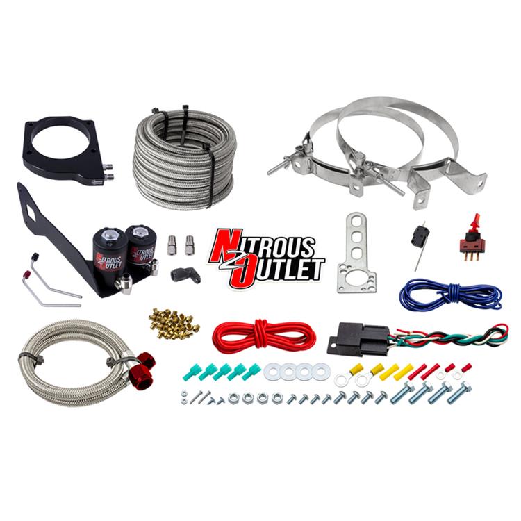 Nitrous Outlet GM 1999-2002 FAST 102mm Truck Intake Hard-line Plate System - Gas