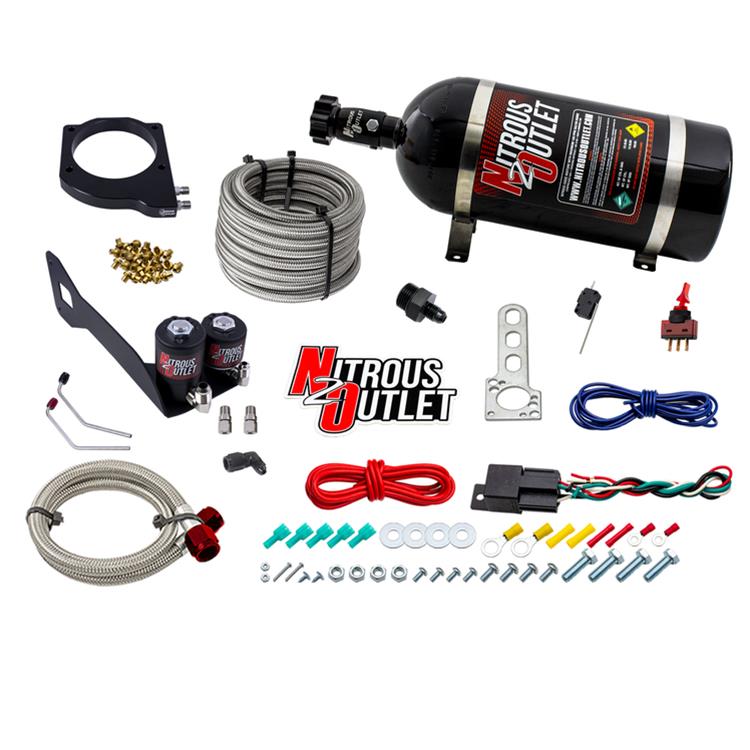 Nitrous Outlet GM 1999-2002 FAST 102mm Truck Intake Hard-line Plate System - Gas