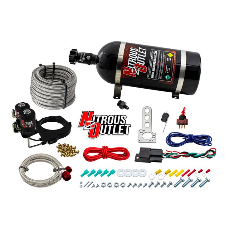 Nitrous Outlet GM 2003-2013 FAST 102mm Truck Intake Hard-line Plate System - Gas